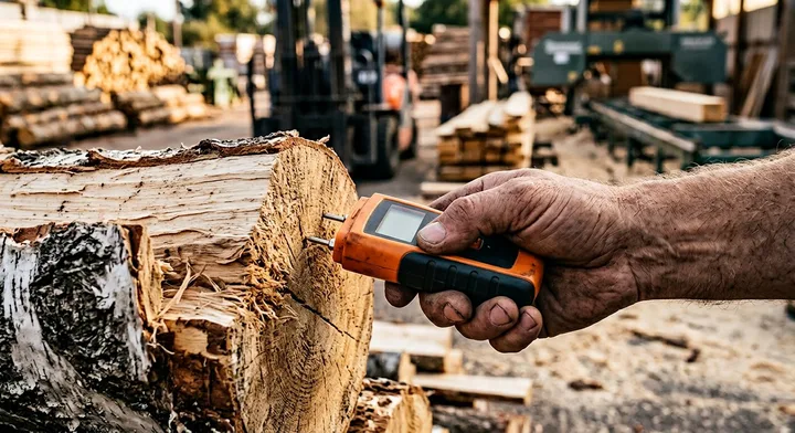 Проверка влагомером дров в Пензе